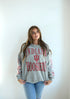 Indiana Wynn Star Sleeve OS Fleece Crew